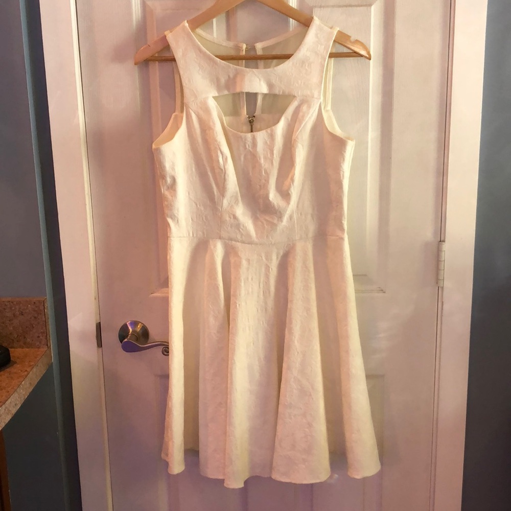 White semi-formal dress